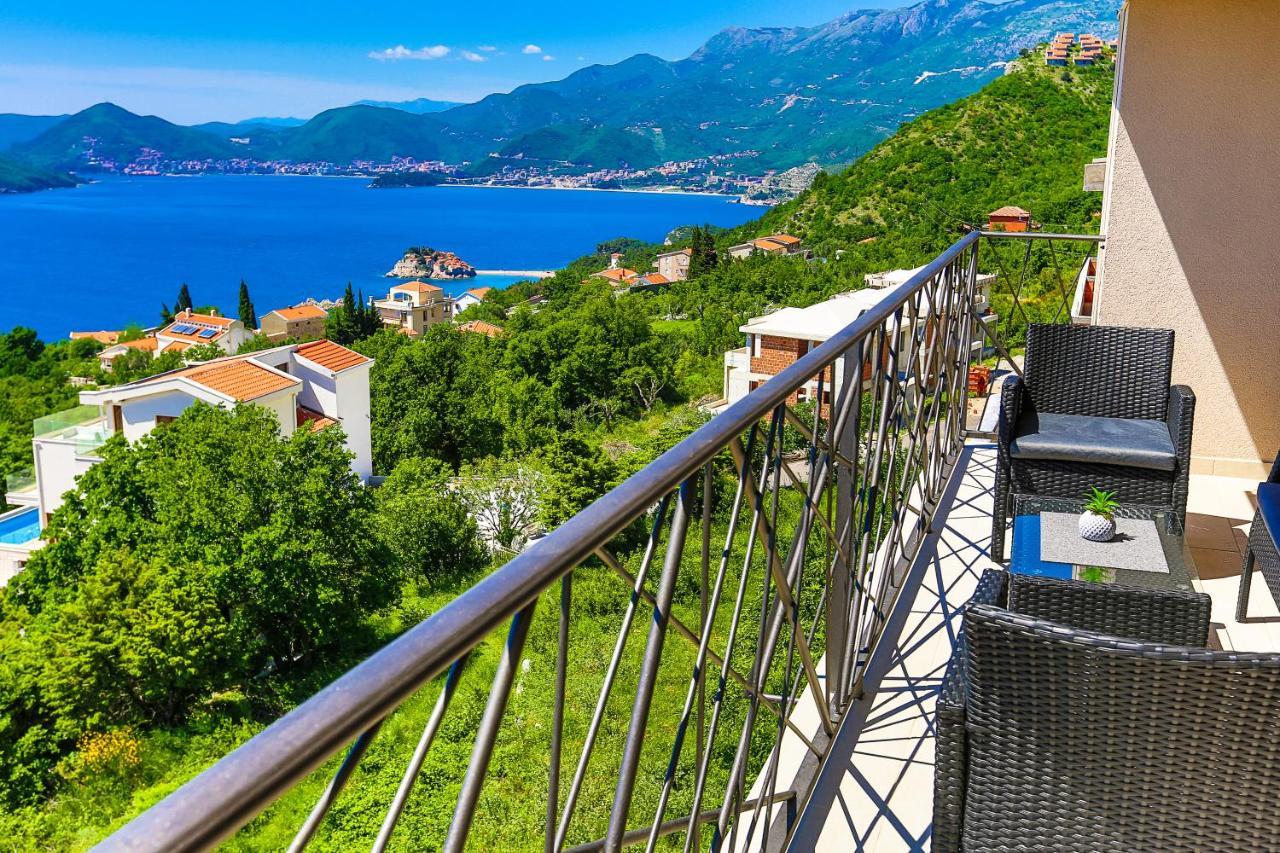 Apartmani VISUM Sveti Stefan Bagian luar foto